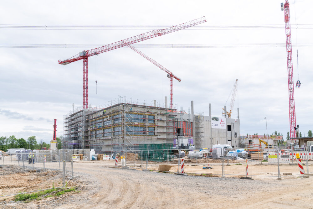 Baustelle des Rechenzentrums FRA 33 in Hattersheim